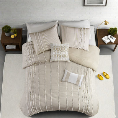 Ensembles de literie pour grand lit en coton touffeté, confort campagnard pour la maison
