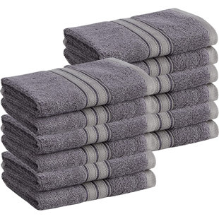 Springfield Linen WASHCLOTH 24 PACK (2 DOZEN) 100% COTTON WASHCLOTHS 12X12