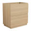 Meuble-lavabo simple 30 po à 2 tiroirs avec rangement encastré en chêne