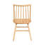 De 2 chaises courbées chics, bois de chêne naturel, finition latérale polyvalente, matériau en bois