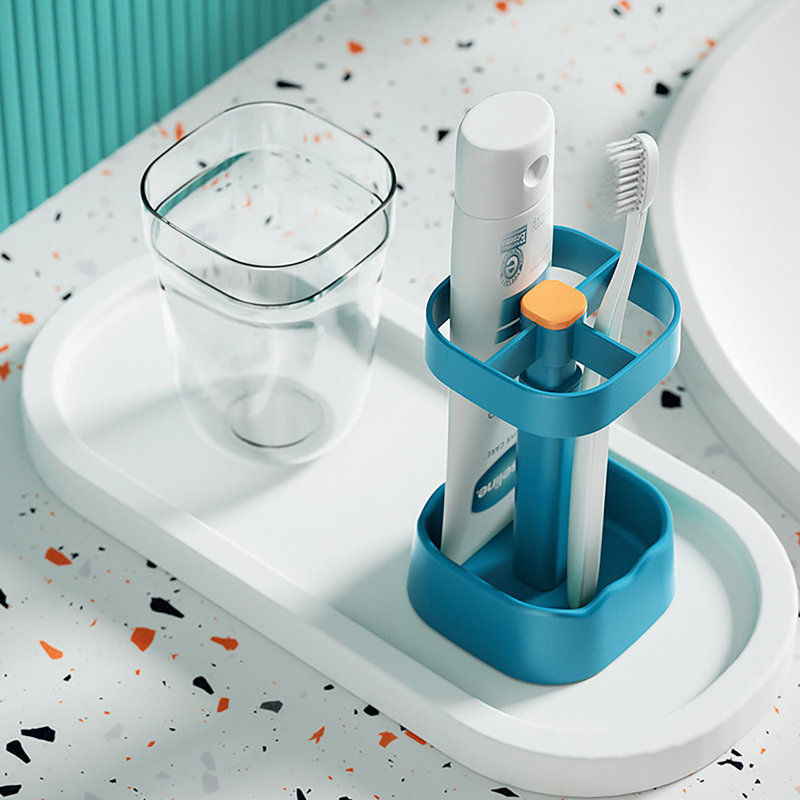 Étagère pour dortoir pour étudiants Brosse à dents Brosse à dents pour la maison, Bleu