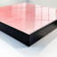Key storage cabinet, Opens to the left, 30x30x5, Black, A delicate pink background with a subtle pattern, 