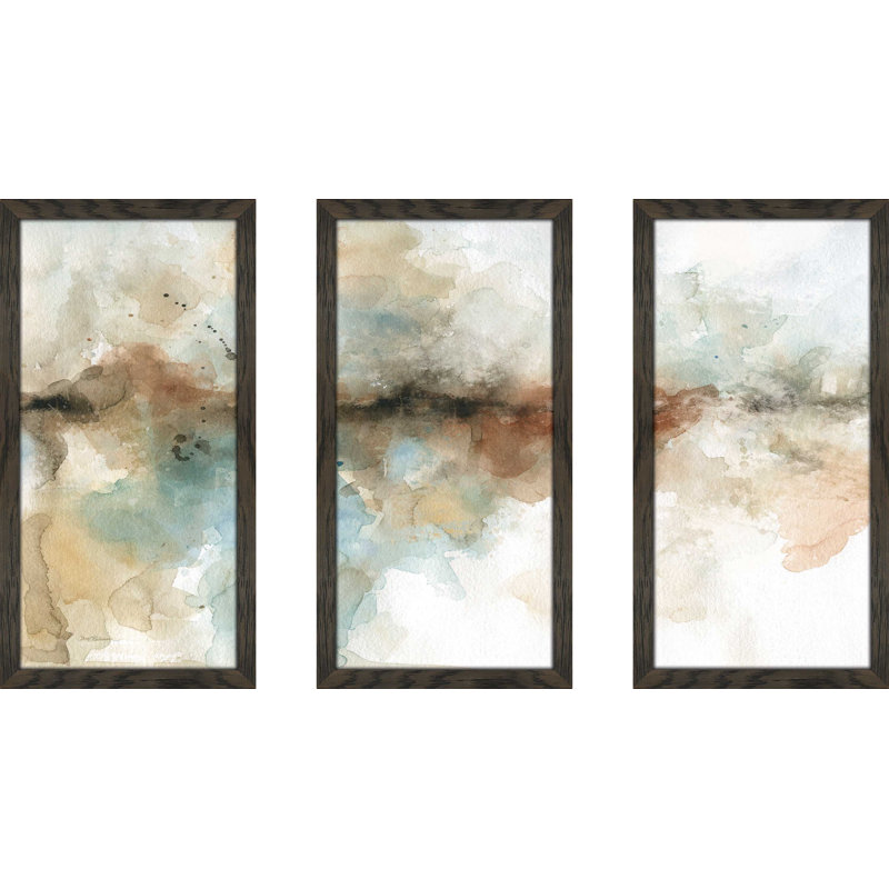 " Island Mist I " by Carol Robinson 3 - Pieces, 40.5" W x 25.5" H x 1" D
