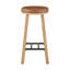 Upholstered Round Wood Counter Stool - Set of 2-1330881694