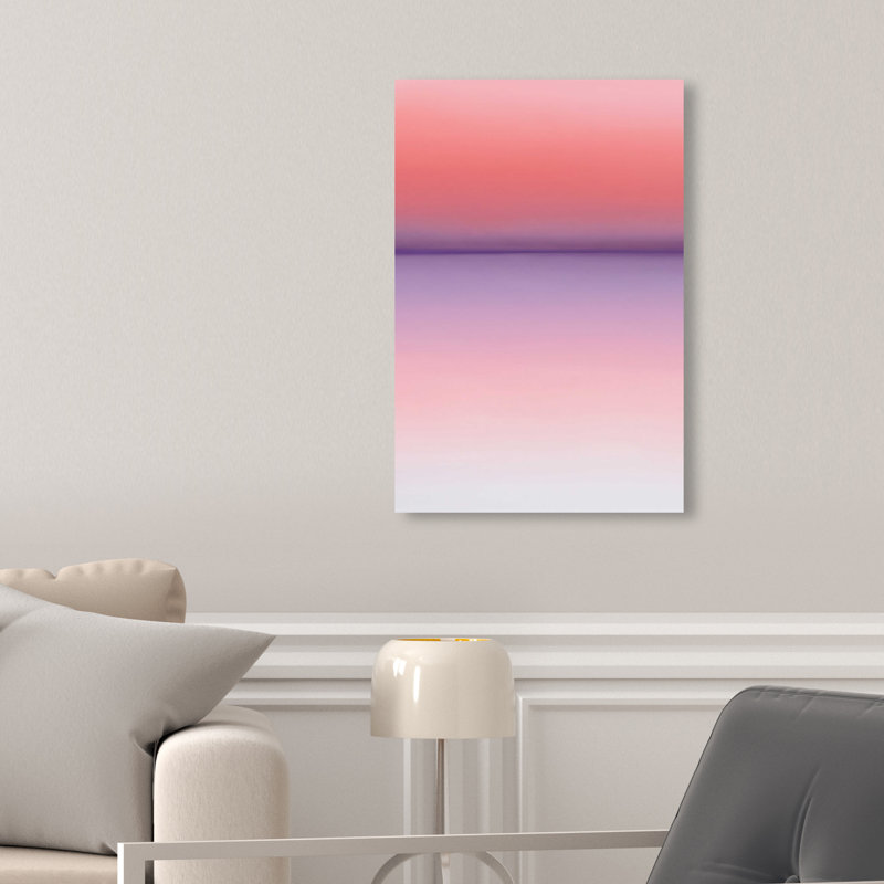 Peach Coastline II Print by Oliver Gal, 15"H x 10"W, Gallery Wrapped