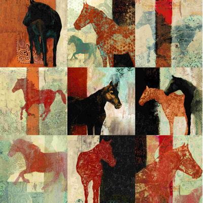 «Abstract Horse Series», reproduction sur toile tendue