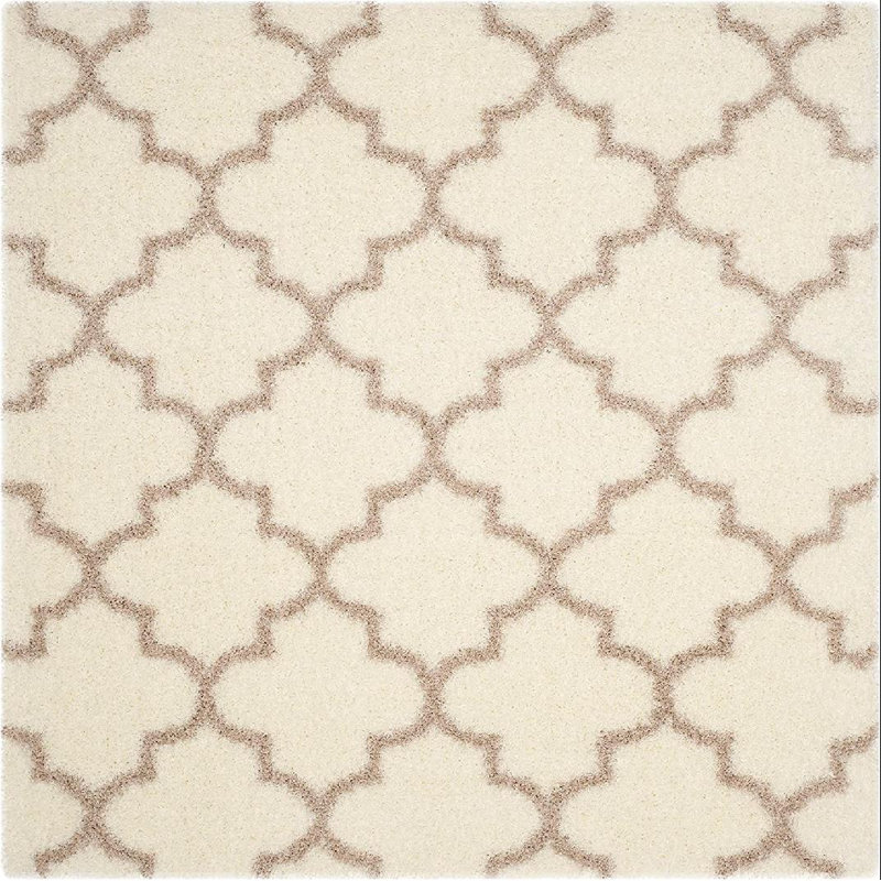 Bertl Sgm-Montreal Shag Performance Geometric Rug, Square 6'7"