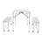 Abdalla 4 - Person Patio Dining Set with Rectangular Table
