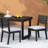 Outdoor Armless Chair In Grey Color - Constructed With Wood And Padding 2pcs Dining Furniture, & Padding, Slat Back Seat, Patio Chair, 400 Lbs Weight Load