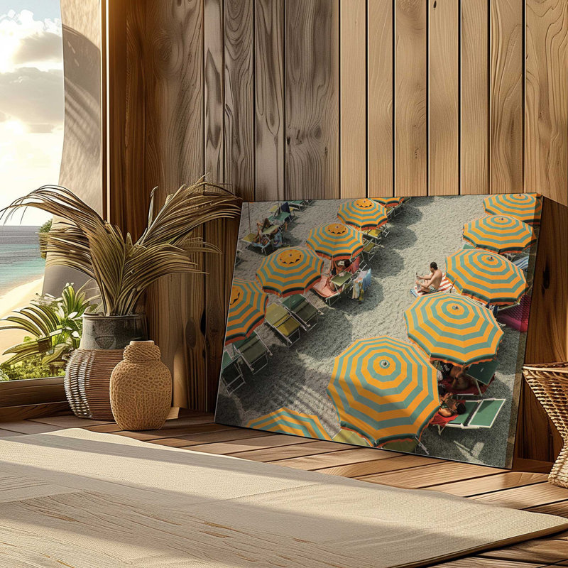 Impression sur toile Seaside Shade, H 12 po x l 18 po x P 1,25 po, Toile tendue