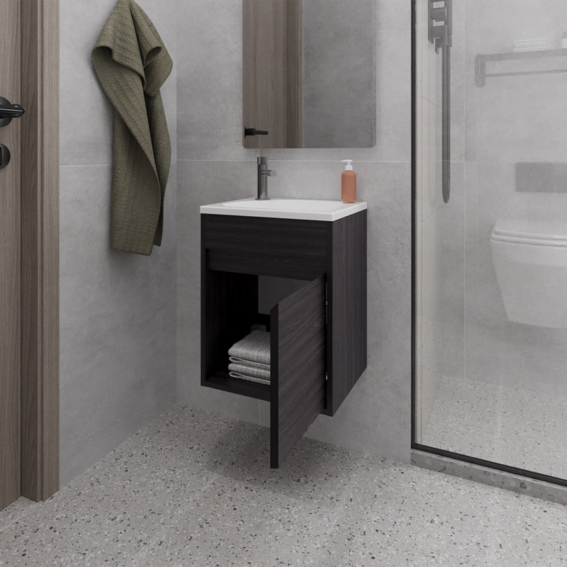 Évier de salle de bain Sutcliffe, Noir