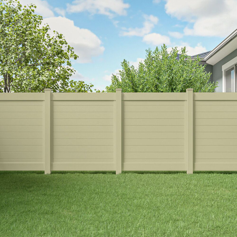 Barrette Outdoor Living Horizontal Fence 5 in. x 5 in. x 108 in. Sand Vinyl Line Post