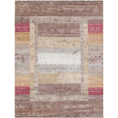 Tribal Handmade Wool Striped Area Rug