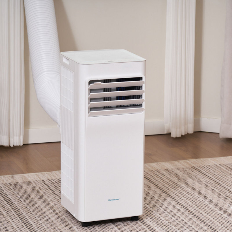 Keystone White Portable Air Conditioner with Remote and Sleep Mode
