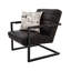 Fauteuil d'appoint 27 po en cuir fleur véritable