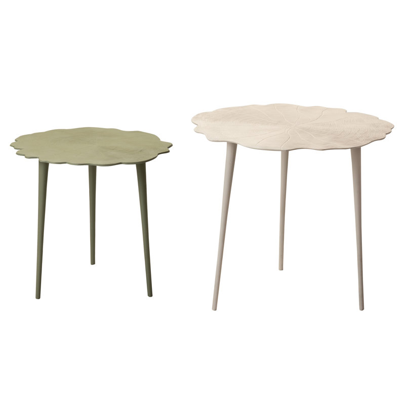 Nesting Tables, White/Green