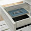 Bureau avec tiroir classeur, finition blanche