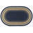 Light Blue/Dark Blue/Mustard Braided Area Rug-6676324