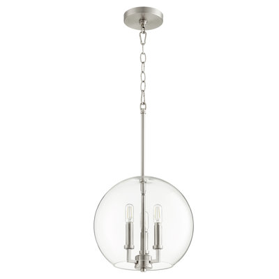 Luminaire suspendu sphère unique 3 lumières Casson