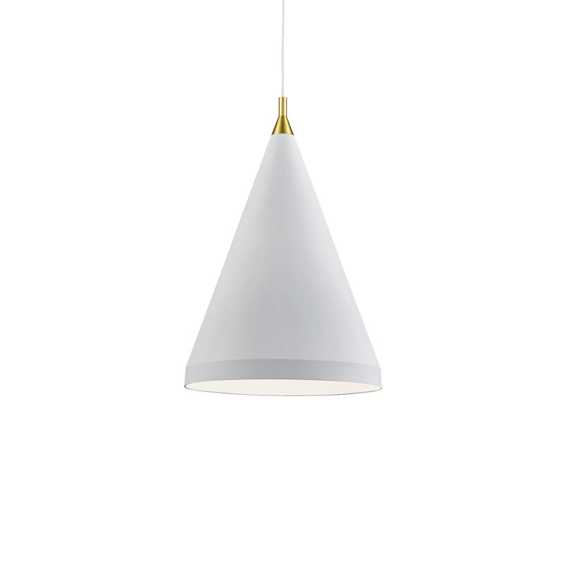 Dorothy 10-in 1 Light Pendant, Blanc / or, H 32 po x l 22 po x P 22 po