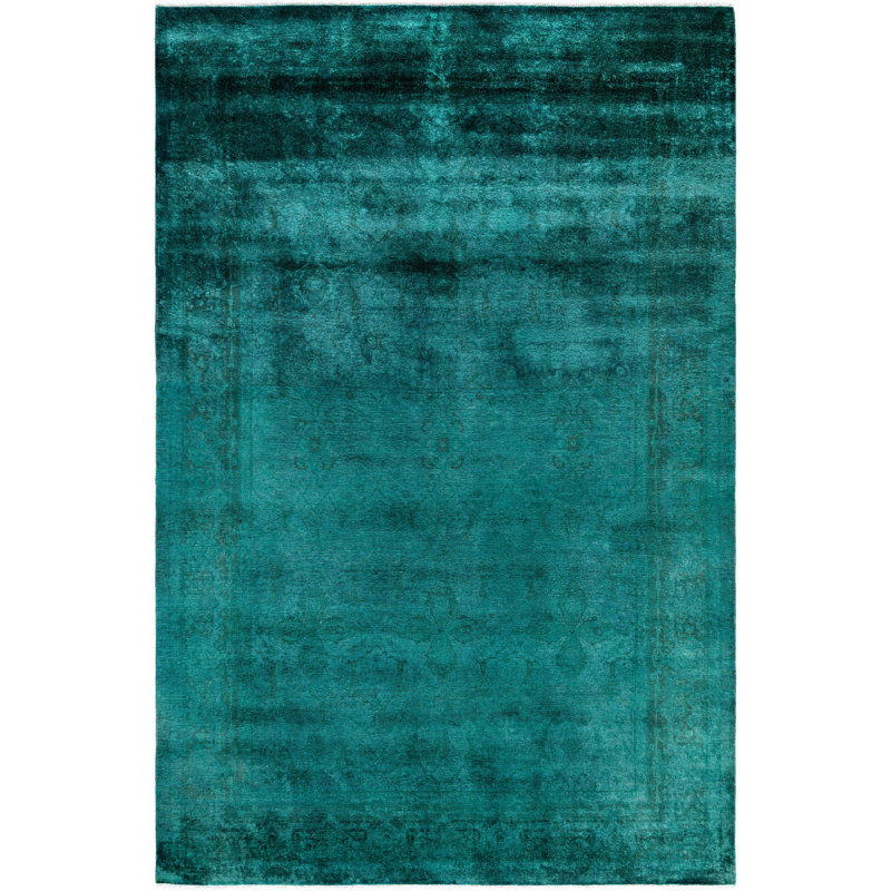 Overdyed One-of-a-Kind 6' 1" X 8' 10" Hand Knotted Area Rug