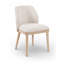 Chaise rembourrée en tissu texturé beige Valeo-1921751700-1921751702