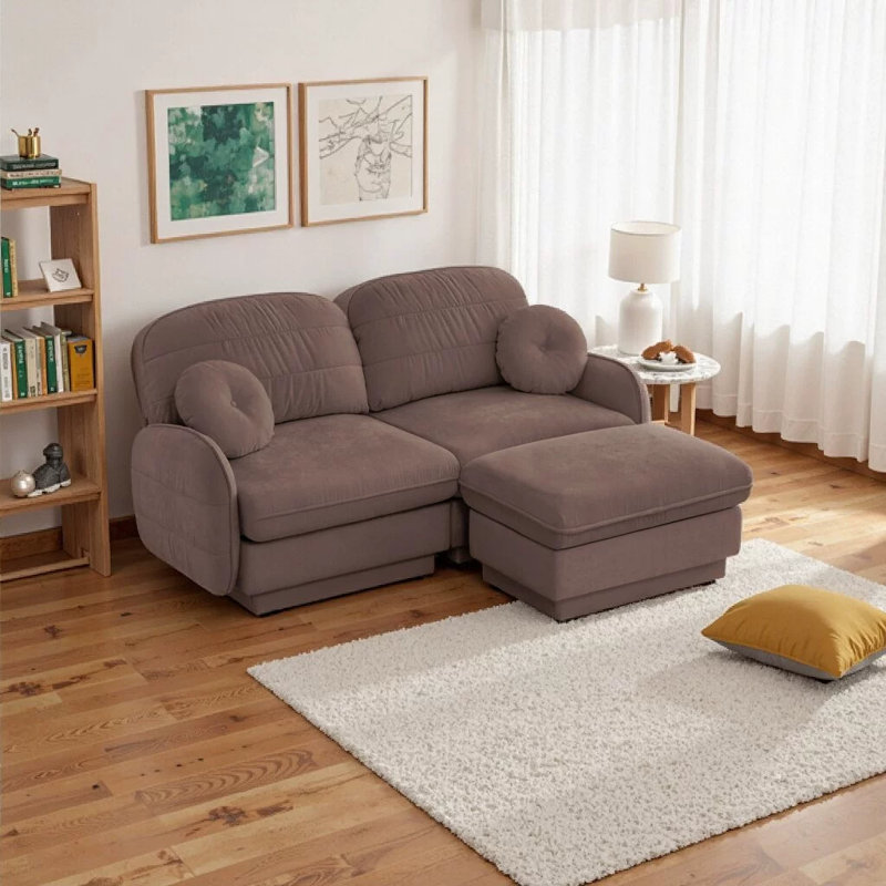 Rumley Upholstered 73.2'' Sofa, Rose Dust