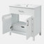 Meuble-lavabo de salle de bain avec lavabo en céramique-250343590