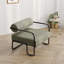 Fauteuil de salon en fer, gris-1067137546