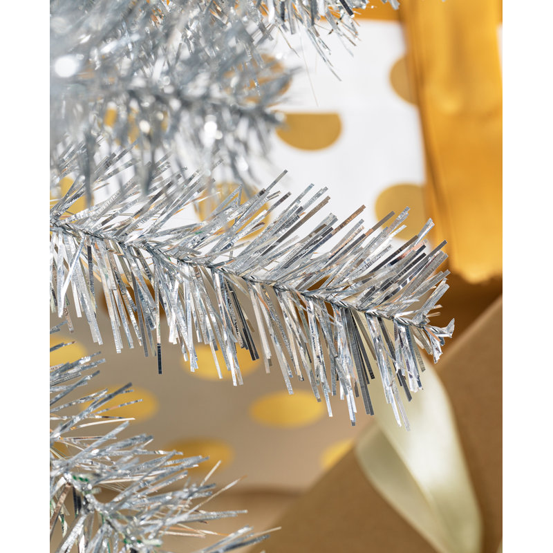 Arbre de Noël pin argenté 7,5 pi
