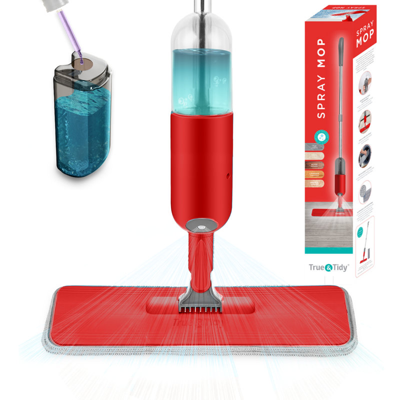Vadrouille True & Tidy pour le nettoyage et la désinfection, Rouge