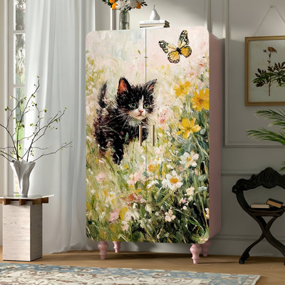 Household independent cream style wardrobe