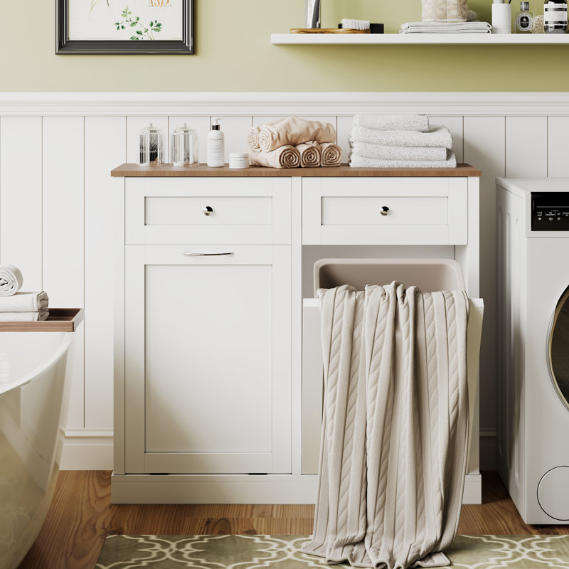 Double Tilt Out 2 X 10 Gallon Cabinet Trash Can(Not Include Trash Can)