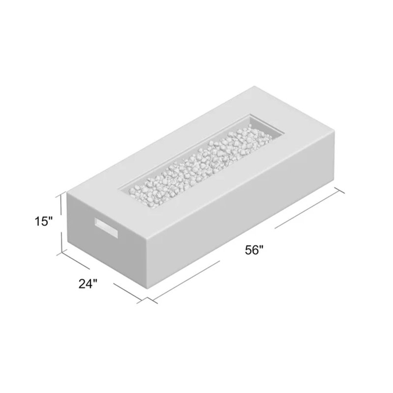Concrete Propane Outdoor Fire Pit Table