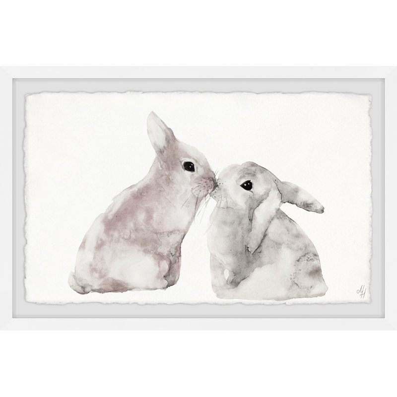 Jaron Sweet Bunnies - Single Picture Frame Painting, 41cm H x 61cm W