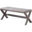 Banc d'appoint Glam avec garniture cloutée et siège capitonné, banc de chambre rembourré-1516939617