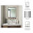 Jeramine Modern Industrial Wall Mirror with Shelf - Metal Frame and Rustic Wood Accent-1491345681
