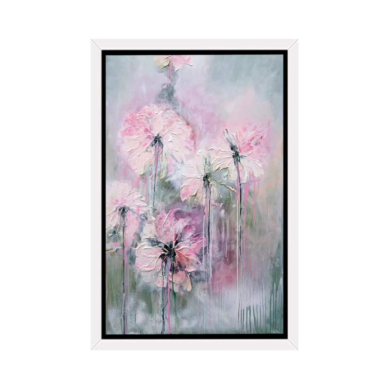 «Gentle Summer Rain», reproduction d'art, H 60 po x l 40po x P 1,5 po, Cadre blanc