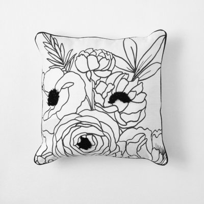  100% Cotton Lumbar Pillow Cover & Insert