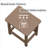 HIKHDPE All-weather Patio Adirondack Side Table Weatherproof & Durable Outdoor End Table-451755688
