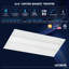 Luminaire DEL luxueux 2 pi 4 pi LUXRITE, panneau de panier central, 5CCT (3000K-6000K), 30W-72W, 3750-9000LM, 0-10V à intensité variable 120-277V ETL DLC Premium Paquet de 4-126028728-126028729