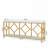 70.9 Inch Extra Long Industrial Console Table with 2-Tier Open Storage, Diamond Pattern Metal Frame, White & Gold