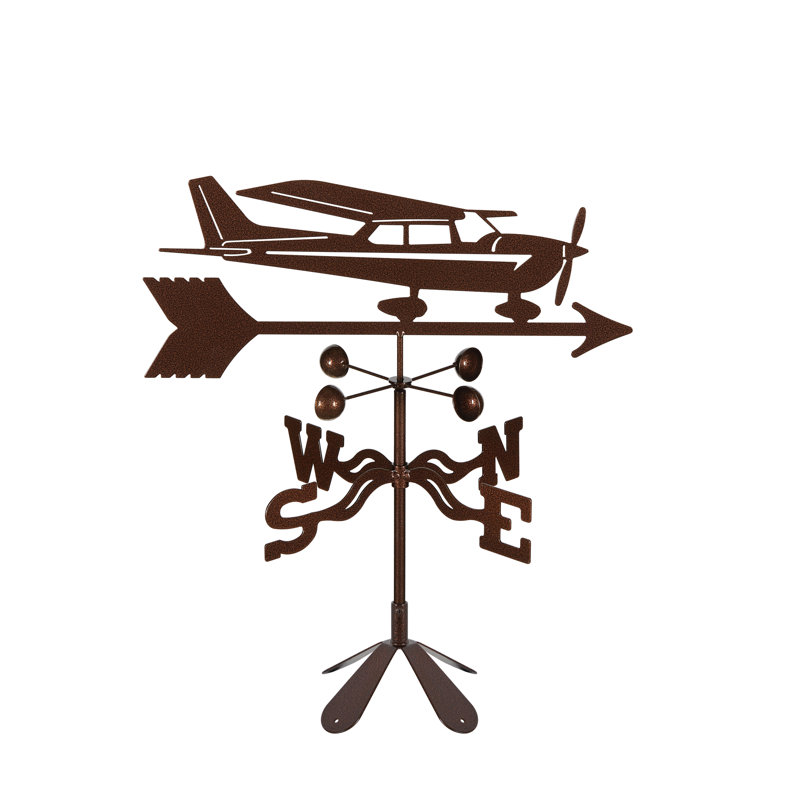 Girouette Wilner Cessna, Fixation de jardin