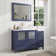 Karson 48'' Single Bathroom Vanity with Engineered Marble Top with Mirror