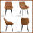 Faux Leather Upholstered Metal Dining Chair-957567222-957567223