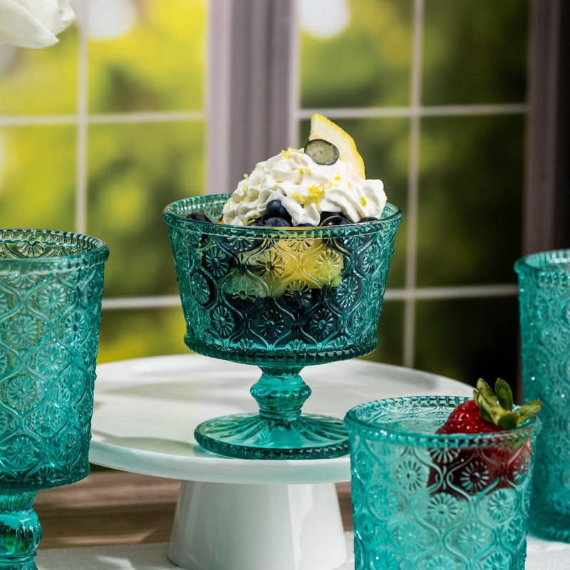 Bol à dessert Mitzi, Turquoise