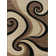 Tapis beige moderne à motif abstrait