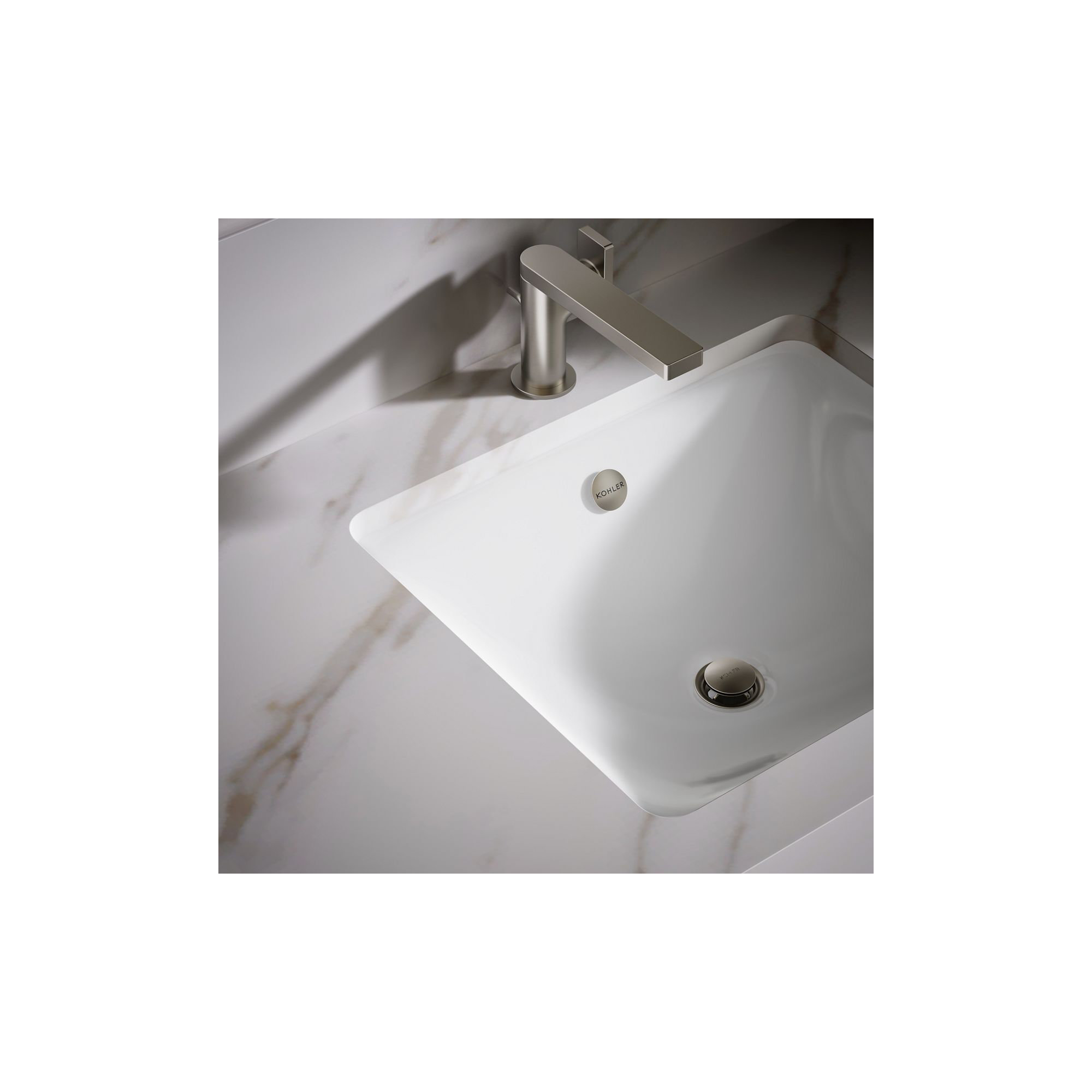 Iron Plains Dual-Mount Bathroom Sink, White