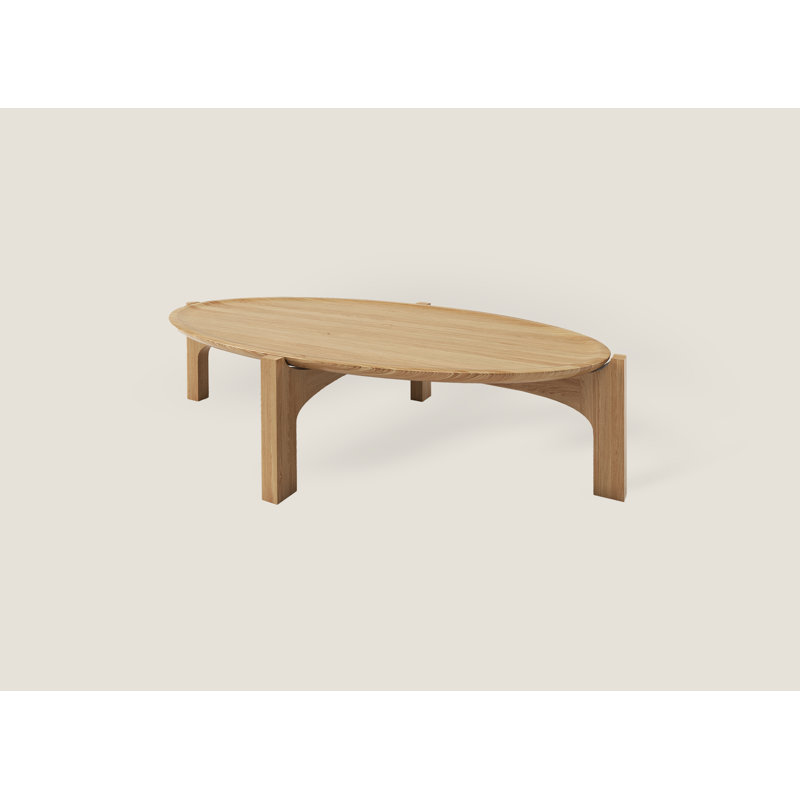 Aux 63" Arc Coffee Table, White Oak