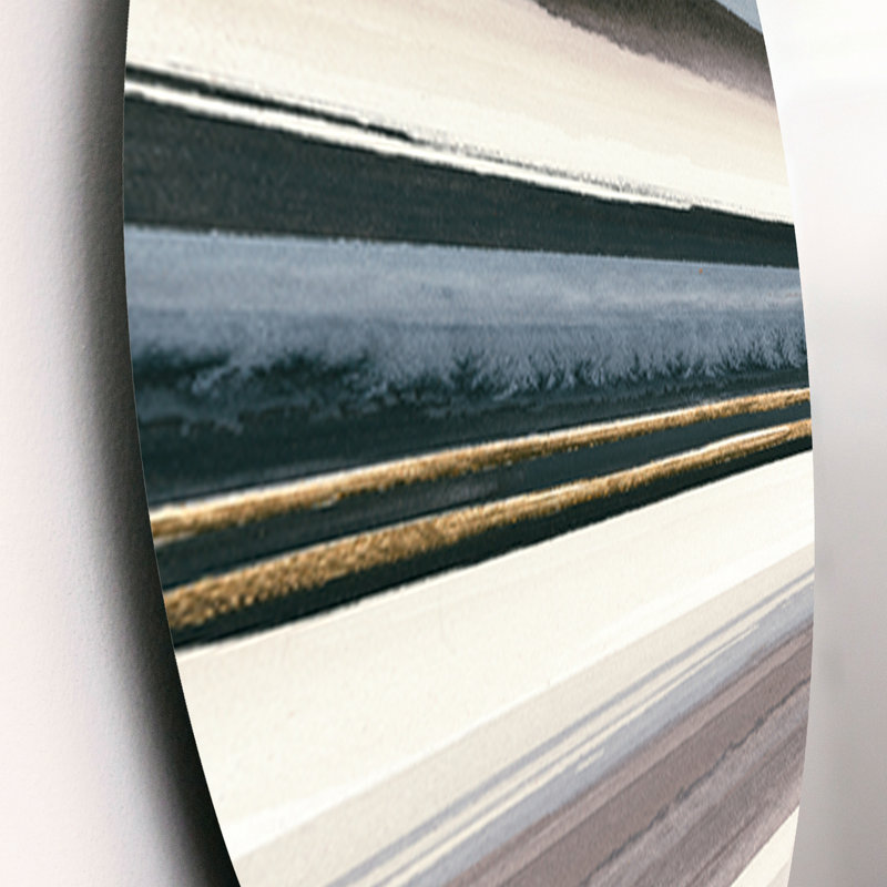 Modern Abstract Wall Decor on Metal